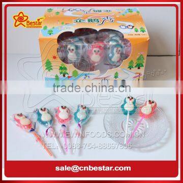 Cartoon Animal Penguin Shape Sweet Hard Lollipop