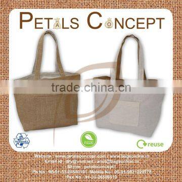 Jute cotton reversible - ecofriendly bag - safe for environment bag