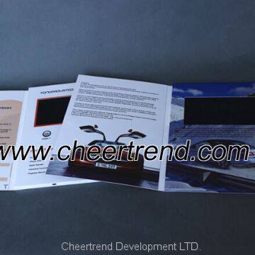 Fashion A4 Size 7'' LCD OEM Video Brochure, Invitation Lcd Video Brochure Card,new Business Ideas photo-4