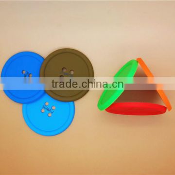 Trade Assurance Button Shape Design Coffee Cup Pad Tin Coaster photo-5