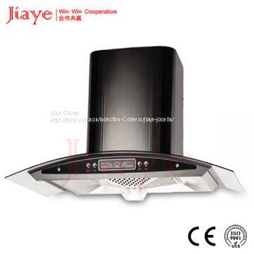 Jiaye Group 900mm curved range hood , European range hood JY-HZ9003 Push putton with display range hood