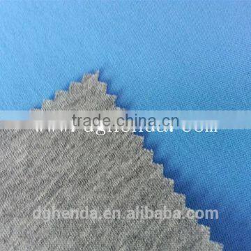 grey knitting fabric bond pu foam bonded blue knitting fabric for garment