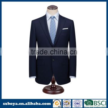 Top brand formal coat pant men suit with dark blue men's blazer 10 years experience SGS and BSCI