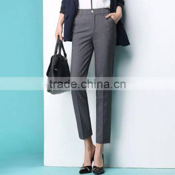 Casual Business Suit Pants Nine Pants Dress Show Small Occupation All-match Smoke Tube Small Straight Legged Trousers Custom photo-4