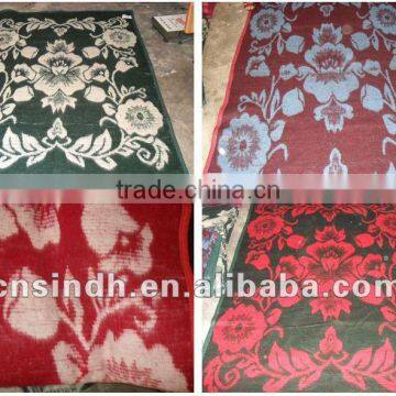 jacquard acrylic blanket