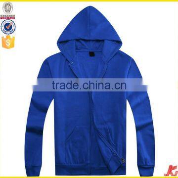 OEM/ODM wholesale Contrast color OEM service men's zipper-up hoodies with your own logo KHI-003