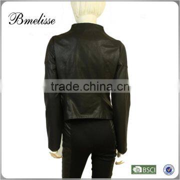 2015 Corparate Uniform Custom Logo Genuine Lather Jacket photo-3