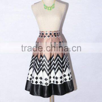 Z&M Ladies Short Skirt Designs Skater Skirt African Long Skirt photo-5