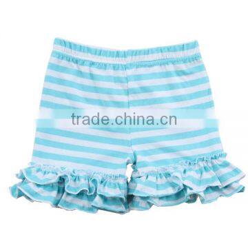 2017 childrens boutique clothing stripe ruffle shorts cotton shorts kids