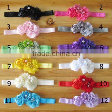 Low price wholesale Gorgeous hair accessories online boutigue girls headbands floral headbands wedding headbands