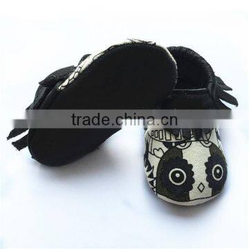 Canvas Moccasins Leather Baby Shoes photo-3