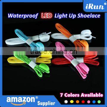 High Quality Nylon LED Shoe Laces - Party Led Flashing Cheerful Lighting Shoelace - Light Up Orange Glowing LED Shoelaces photo-3