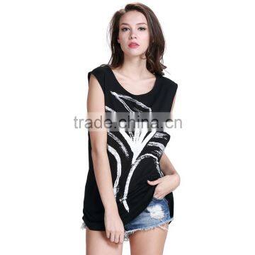 Women's Loose Casual Style Sreetwear Sleeveless t Shirt/tank Top photo-2