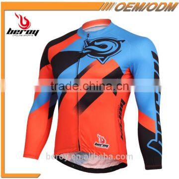 BEROY China Manufacturer Cheap Cycle Shirts, 100% Polyester Long Sleeve Biking Jersey New Arrival photo-2
