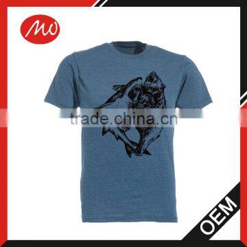 Men's very nice printed slub cotton t-shirts