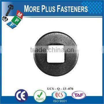 Made in Taiwan Carbon Steel High Quality Square Hole Flat Carriage Bolt Washer photo-2