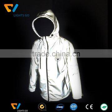 2017 hi Vis Outdoor Safety Cycling Waterproof Rain Reflective Jacket