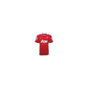 china wholesale enlish football club New Manchester United Home 2010/2011 short football soccer jersey jerseys chicharito 14 & rooney 10