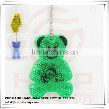 Popular Acrylic Bear Reflective Keychain for Gift