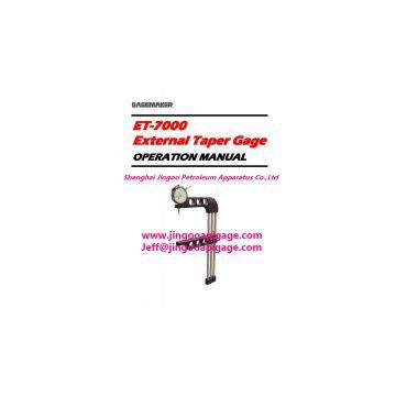 External Taper Gage Gagemaker API Gages