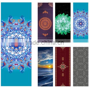 GIFT IDEAS Heathyoga Yoga Towel, Exclusive Corner Pockets Design 100% Microfiber Yoga Mat Towel for Hot Yoga, Pilates and Fitnes