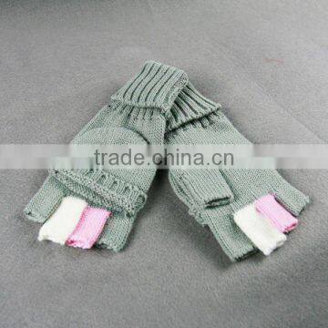 girls knitted gloves for winter or autumn scarves gloves hat