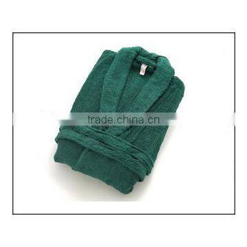 Dark Green Cotton Terry Bathrobes