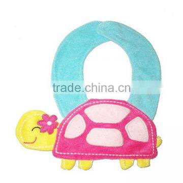 fancy turtle cotton infant bibs