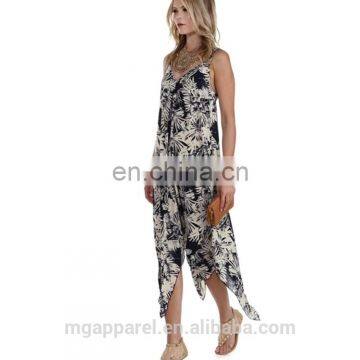 2015 New Design Maxi Dresses Sexy Long Casual Dress V Neck Print Maxi Dress Wholesale photo-3