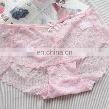 Hot Sales Lady Girls Pink Sexy Healthy Lace Lingeries Underwear of Women