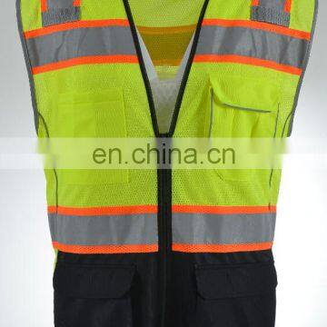 Silver TC Reflectice Tape Mesh Safety Vest