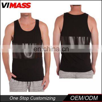 wholesale cheap Silk screen printing cotton tank top men