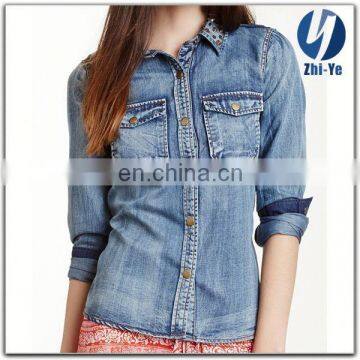 new style fashion casual wholesale denim jackets