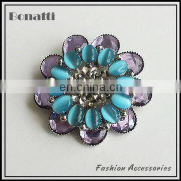 high quality flower rhinestone crystal brooch for wedding