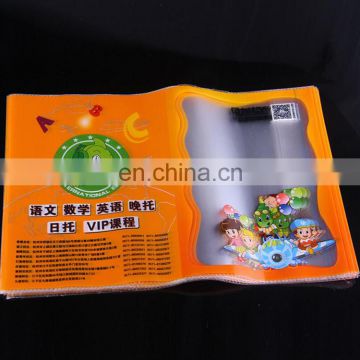 custom printing toys packing opp bag for book cover/opp plastic packaging bag