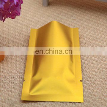 factory manufacture customized gold Aluminum Foil bag for medicine/cosmetic mask packaging with tear notch