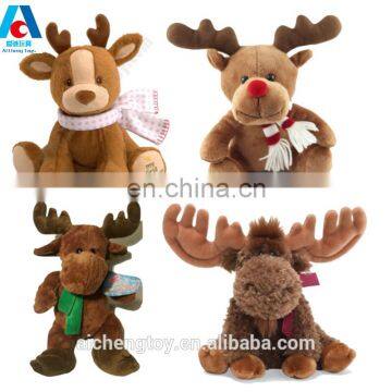 OEM good quality popular design stuffed plush deer toys soft animal toys