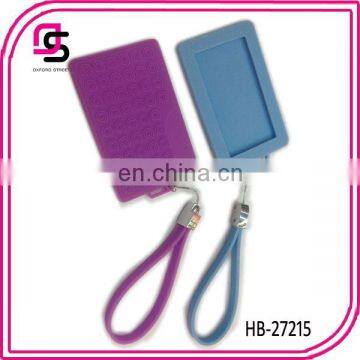 2014 fashion promotional candy color silicone id card holder