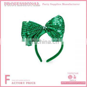 Party Decoration Party Decoration Headband Large Green Sequin Irish Headband For St Patrick Party Dress