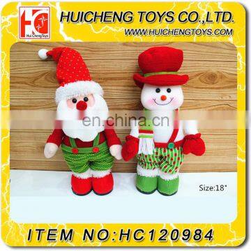 18 inch decoration santa claus snowman christmas doll with high quality