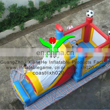 Hot sale commercial grade PVC Tarpaulin brand new CO150 inflatable soccer bouncer combo