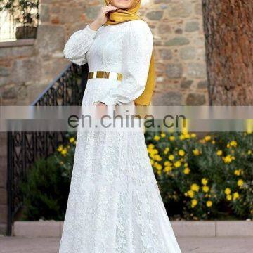 Hot Sales Fashion muslim dress /abaya dress women kaftan islamic clothing lace malaysia maxi long dresses