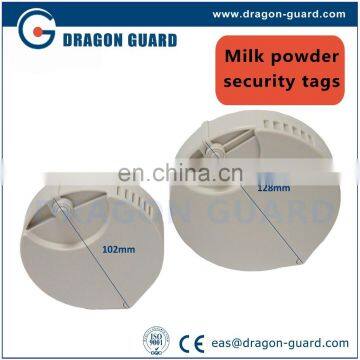 8.2MHz/58KHz EAS vega tag for milk powder can,Milk safer tags, small milk can safer