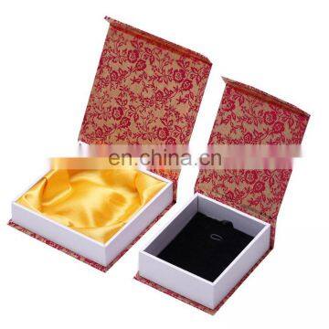 Traditional square jewelry box with mirror