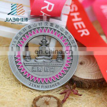 Custom Antique Silver 3d Plating Running Sports Custom Medal Maker photo-3