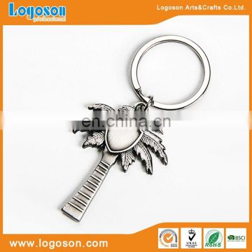 New products eco-frinedly material custom tree design souvenir keychain logo keyring