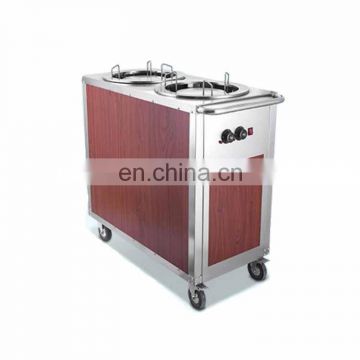 2-head Electric Plate Warmer Cart