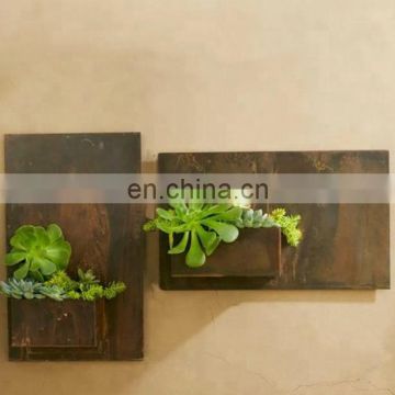 Outdoor Corten Steel Planter Customized Size Flower Pots