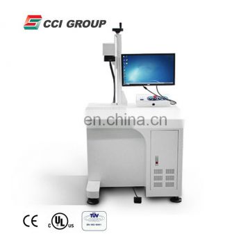 Split type mini CO2 fiber laser marking machine for metal barcode