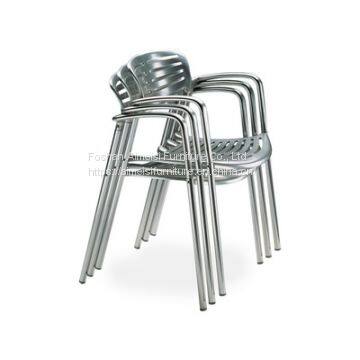 modern restaurant aluminum frame toledo stacking dining chairs